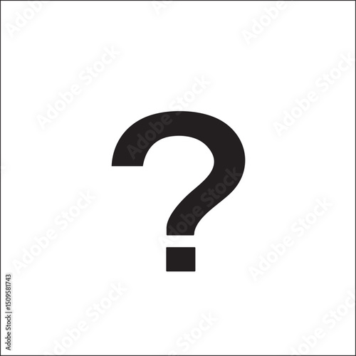 bold question mark stands prominently against a white background.