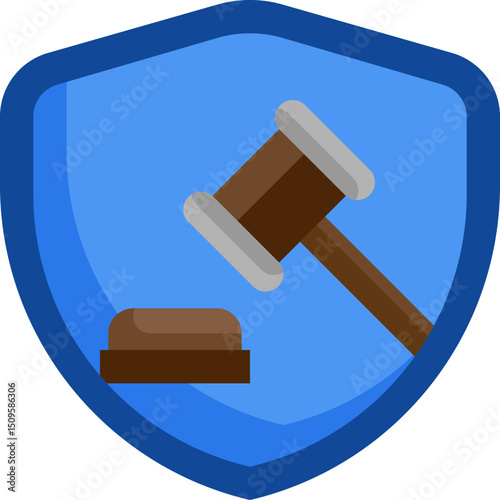 Gavel strikes sounding block in courtroom representing justice and legal system with fair judgment and law enforcement.