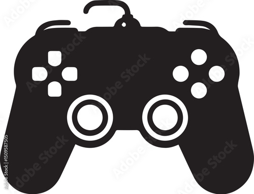 Game controller silhouette vector