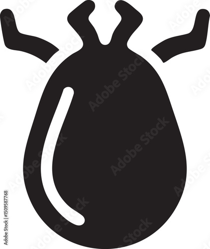 dark rounded shape with multiple slender appendages extends upwards.