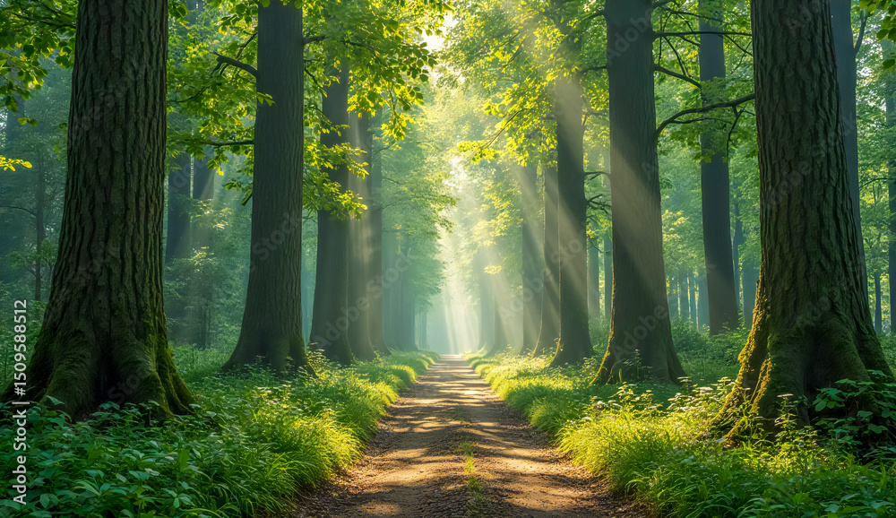 Obraz premium Deep Forest Path