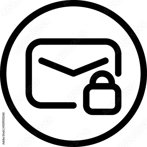 Locked email protects sensitive information with security measures, ensuring confidentiality and privacy in digital communication for secure data transfer.