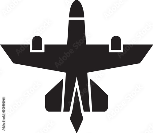 sleek black fighter jet takes flight against a stark white background.