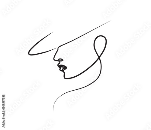 Face line art