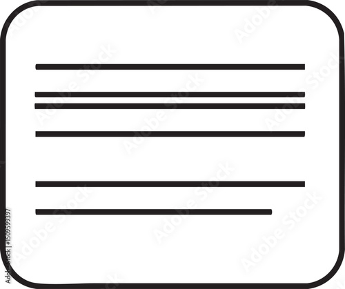 white rectangular box with horizontal lines.