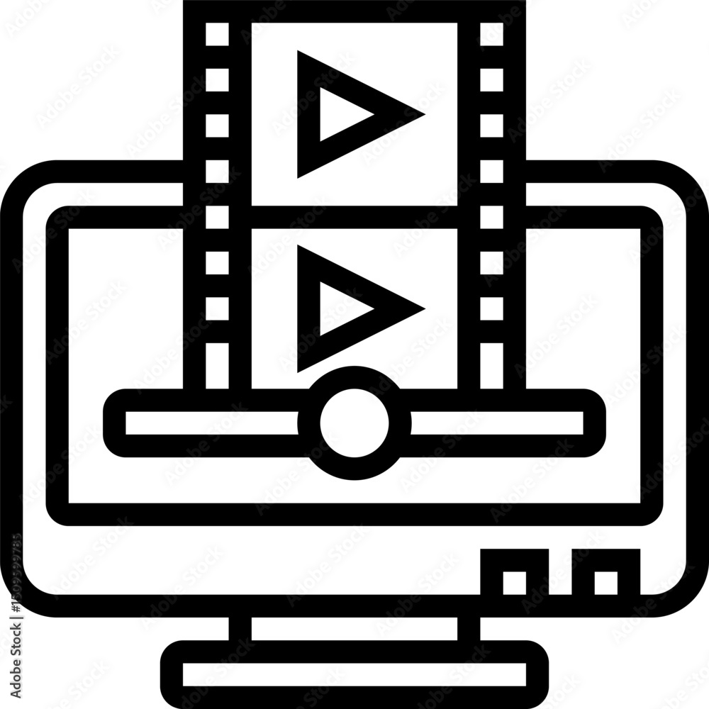 Obraz premium screen illustration on a white background