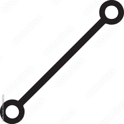 simple black with two circular openings.