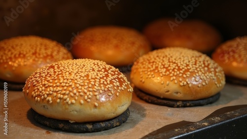 Sesame embellished bread image