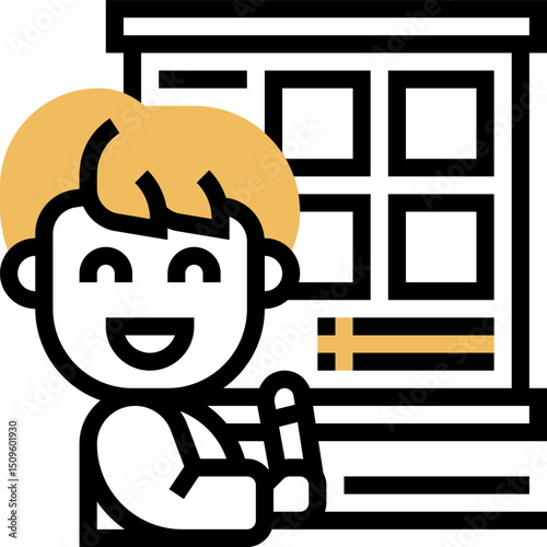 storyboard  illustration on a white background        