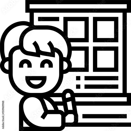 storyboard illustration on a white background        