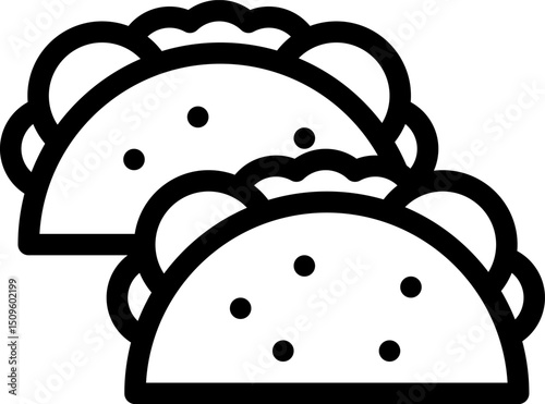 tacos illustration on a white background       