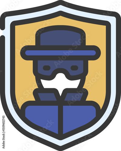 theft insurance illustration on a white background        