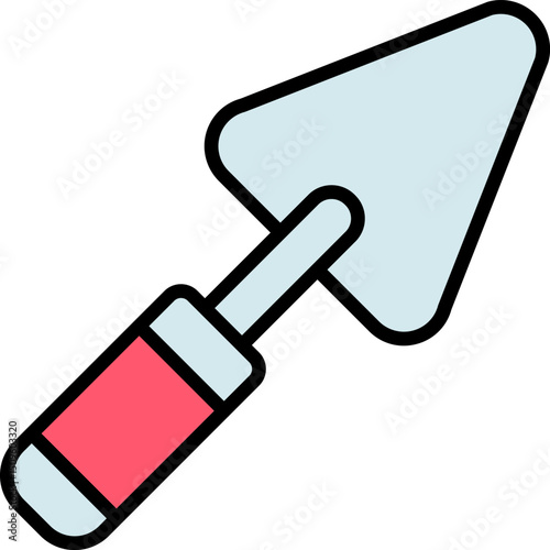 trowel illustration on a white background       