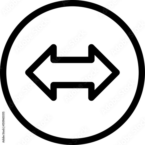 two arrows illustration on a white background        