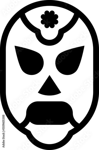 wrestling illustration on a white background        