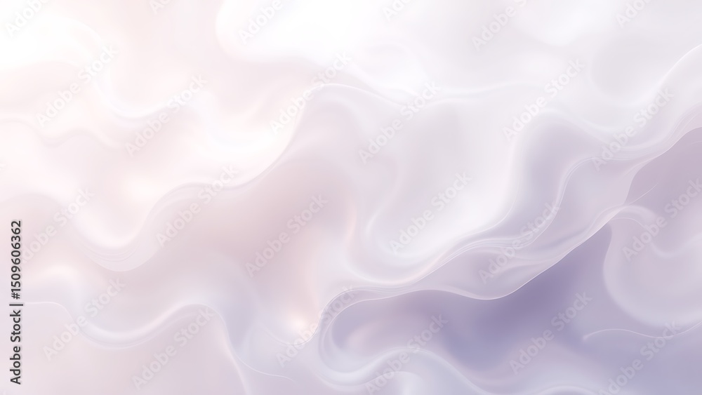 Obraz premium Luminous Abstract Waves of Soft Pastel Pink and Lavender Blending Fluidly
