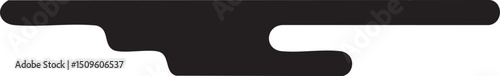 Two smooth curved gray shapes overlap to create a dynamic visual composition.