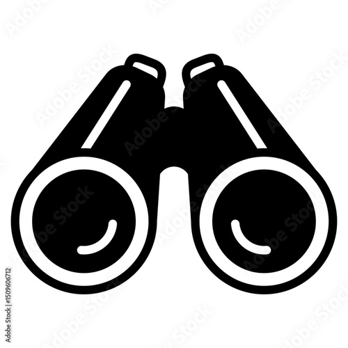 Binocular outline mixed icon