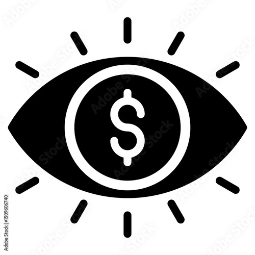Vision outline mixed icon