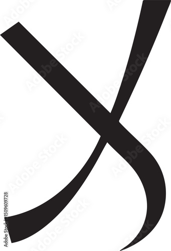 bold stylized ‘X’ symbol dominates the composition.