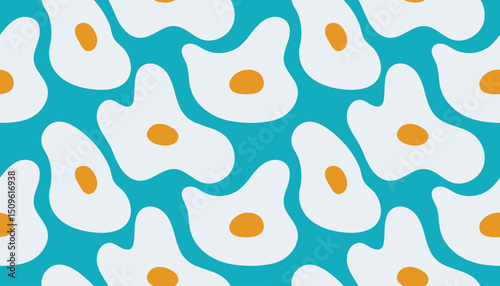 vector egg repeated pattern design, seamless background design