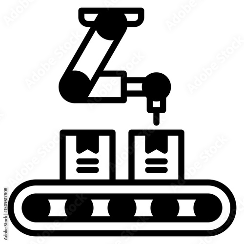 Industrial Automation outline mixed icon