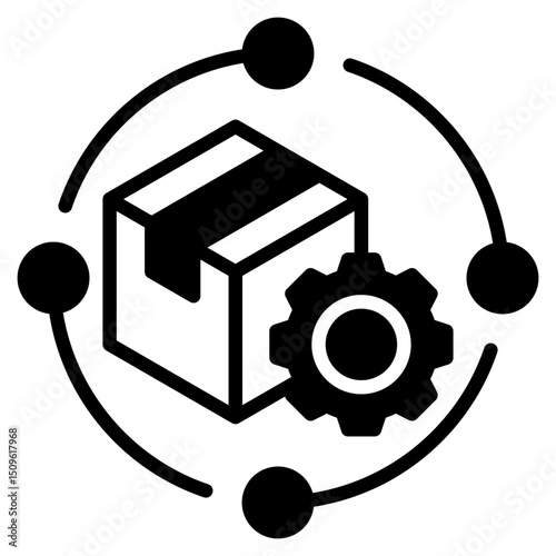 Supply Chain outline mixed icon