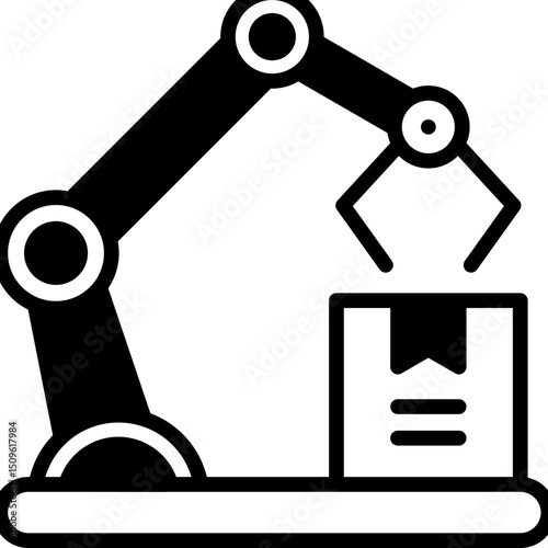 Machinery outline mixed icon