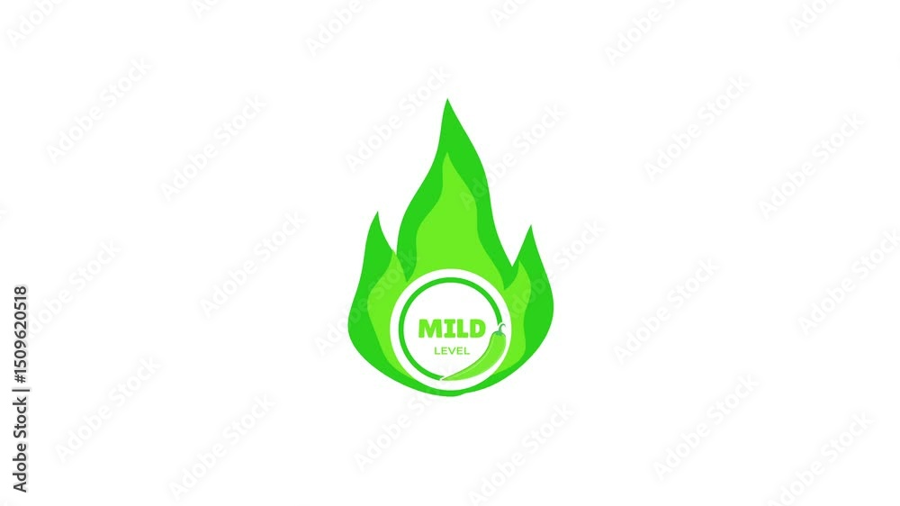 chili level level 1,2,3,4 animated chili spiciness level mild,spicy,hot,extra hot 4k looping chili level level 1,2,3,4 animated chili spiciness level mild,spicy,hot,extra hot 4k looping