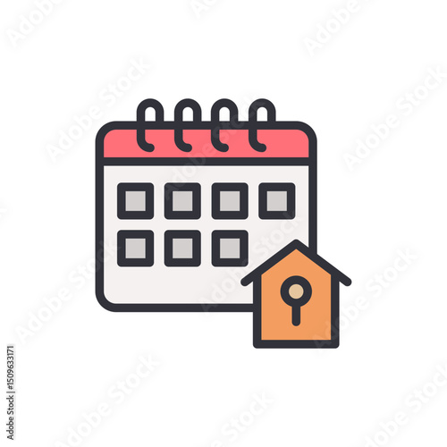 Schedule A Home Visit Calendar Illustration On Transparent Background