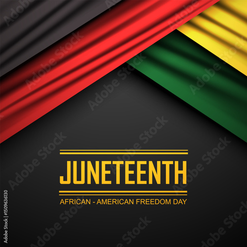Wallpaper Mural Happy Juneteenth June 19 freedom day background Vector illustration Torontodigital.ca