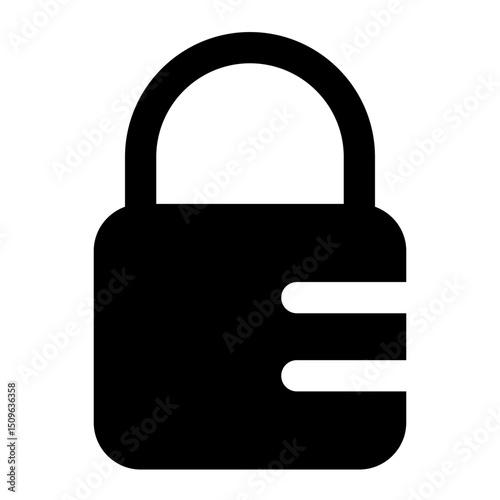 lock icon for illustration