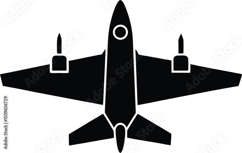 Jet fighter aircraft vector, Modern fighter jet aircraft flying vector, Air force fighter jet silhouette. vector illustration