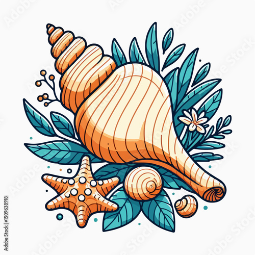 snail vector illustration