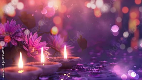diwali candle light video motion