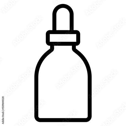 Cosmetic bottle, Skincare Beauty icon in vector illustration perfect for skincare, beauty, and personal care product packaging or UI design projects.