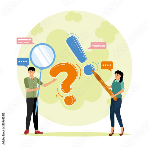 Frequently asked questions or problem solving, solution or support idea concept.