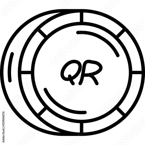 Qatar Qatari Riyal Coin Icon