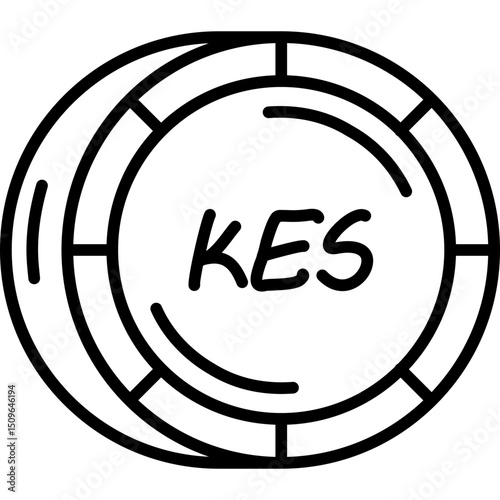 Kenya Shilling Coin Icon