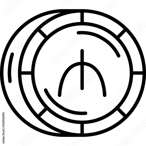 Azerbaijani Mana Coin Icon
