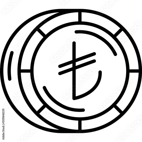 Turkish lira Coin Icon