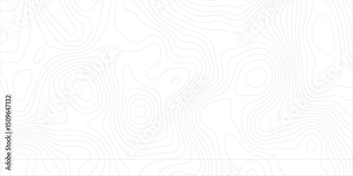 Topographic map, grid, texture, relief contour of terrain. Vector pattern background with mountains and flat land wavy line contours. Abstract monochrome topographic map, topography, cartography theme