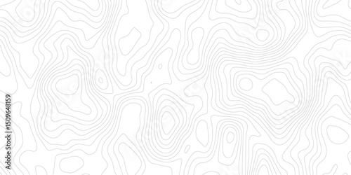 Topographic map, grid, texture, relief contour of terrain. Vector pattern background with mountains and flat land wavy line contours. Abstract monochrome topographic map, topography, cartography theme