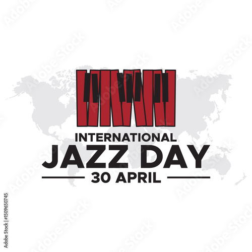 International Jazz Day celebration. International Jazz Day Vector. Flat World Jazz Day background design. April 30. vector illustration, poster, banner, flyer, greeting, invitation, and event.