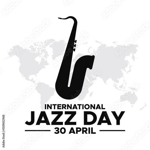 International Jazz Day celebration. International Jazz Day Vector. Flat World Jazz Day background design. April 30. vector illustration, poster, banner, flyer, greeting, invitation, and event.