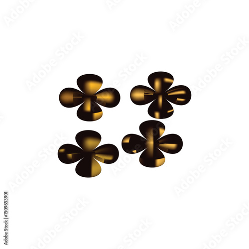 Two-color flower image vector illustration of two-color flower image is very nice, beautiful and unique