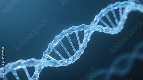 Detailed Illustration of a DNA Double Helix Structure