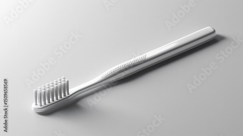 Compact travel toothbrush with a folding design for portability isolated on a white background