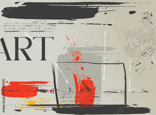 dirty damaged newspaper design,
Abstract graffiti, paint splashes, scribbles, abstract grunge paint,
Abstract Brushstrokes and Splatter, grunge typography collage texture overlay background. graffiti 