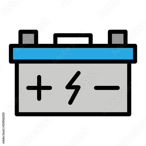 Battery Vector Filled Icon Design